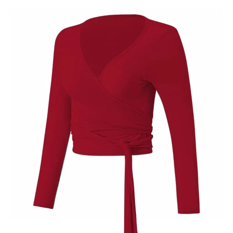 

Gym Thin Sexy Strappy Cross Top Breathable Yoga Wear T Clothing Running Cover-up Fitness Wear Long-sleeved Shirts Yoga Pilates