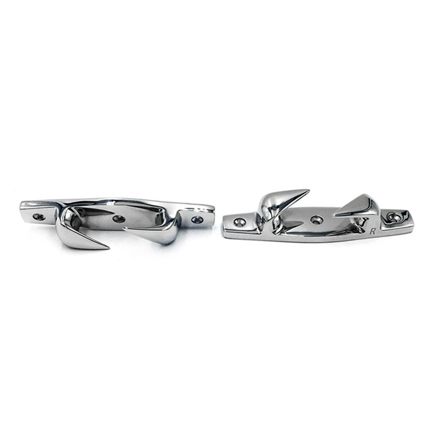 2 Pieces Heavy Duty Premium 316 Stainless Steel Boat Fairlead Cleat Chock Mooring Cleat 119mm 4.69 inch Accessories