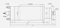 low Speed 9000rpm 3KW AC220V GDK105-9Z/3.0 , 4.5kw 18000RPM AC380V GDK105-18Z/4.5 CNC drilling spindle Motor For Metal