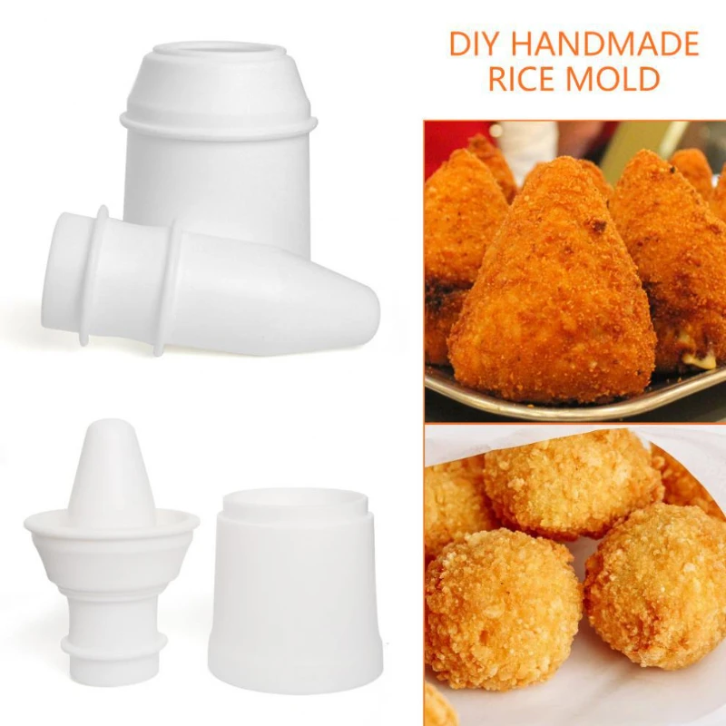 Manufacture of Rice Balls Gourmet Molds Cone and Round Rice Ball Maker Kitchen Gadget Set for Rice / Steamed Buns / Meatballs
