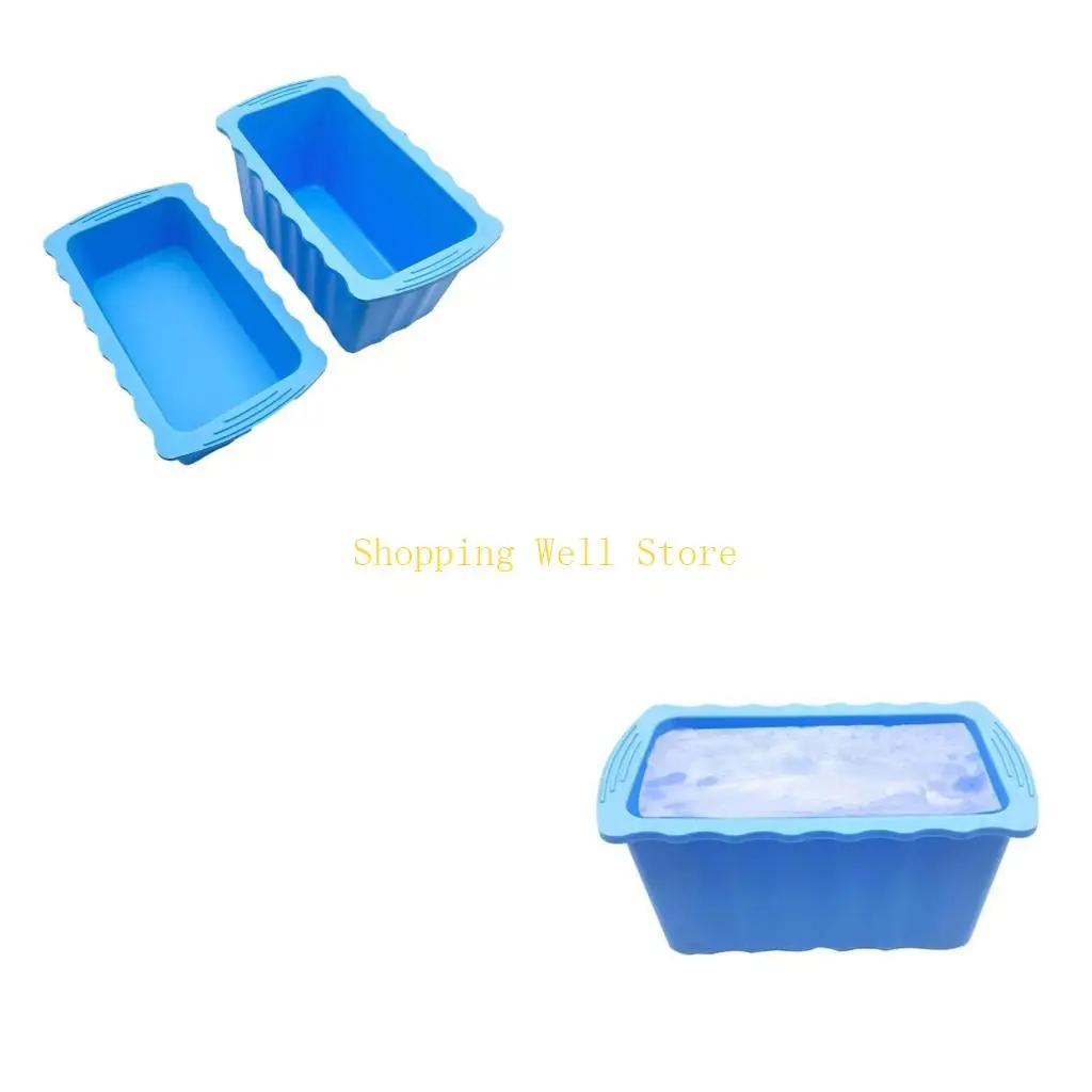 

KX4B Tray Fun and Functional Silicone Mold Rectangular Maker Trays Moulds for Wine