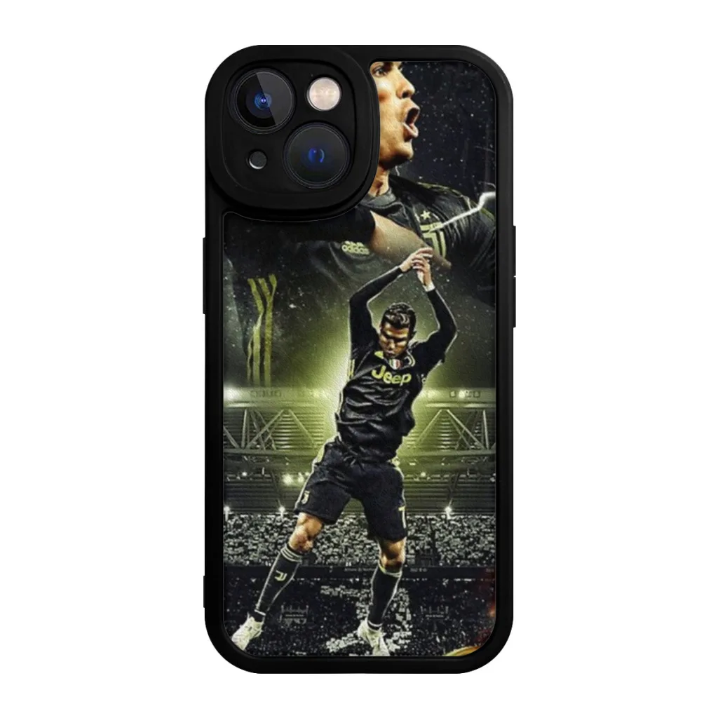 Ronaldo Illustration iPhone Case Phone Case For iPhone 15 Pro Max Silicone Shell