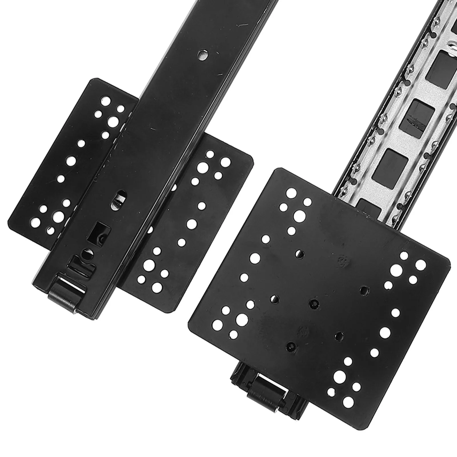 

2Pcs Sliding Cabinet Drawer Slides Bearing Ball Bearing Silent Smooth Sturdy Furniture Dresser Rails Guides Replacement Parts