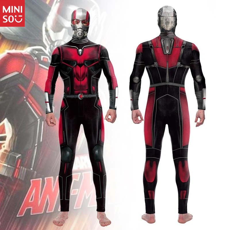 

Miniso Ant-Man & Wasp Cosplay Suit | Adult Full Body Costume with Mask, Marvel Jumpsuit