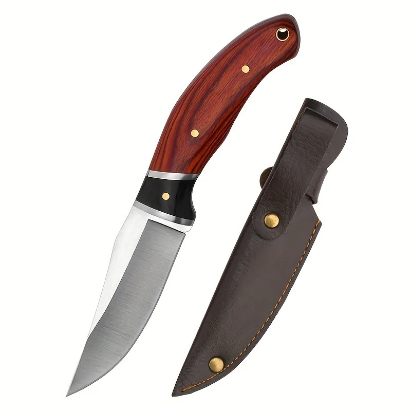 1pc, Knife, Stainless Steel Outdoor Knife, Fruit Knife, Knife For Outdoor Camping Survival,er, Kitchen Tools, Kitchen Stuff,