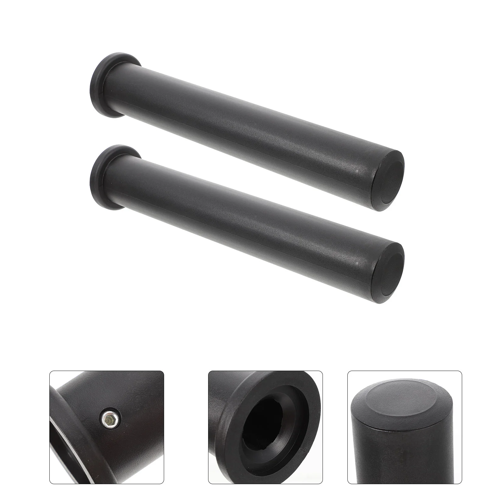 

Handle Barbell Reducing Sleeve Weight Plates Posts Detachable Removable End Cap Black Compact Protector Fitness