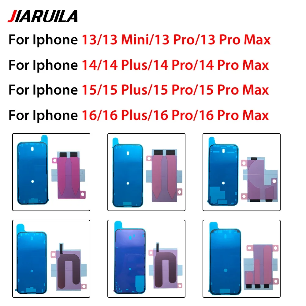 10 PCS Battery Tape LCD Screen Waterproof Sealing Sticker  For Iphone 13 13 Mini 13 Pro 13 Pro Max 14 14 Plus 14 Pro 14 Pro Max