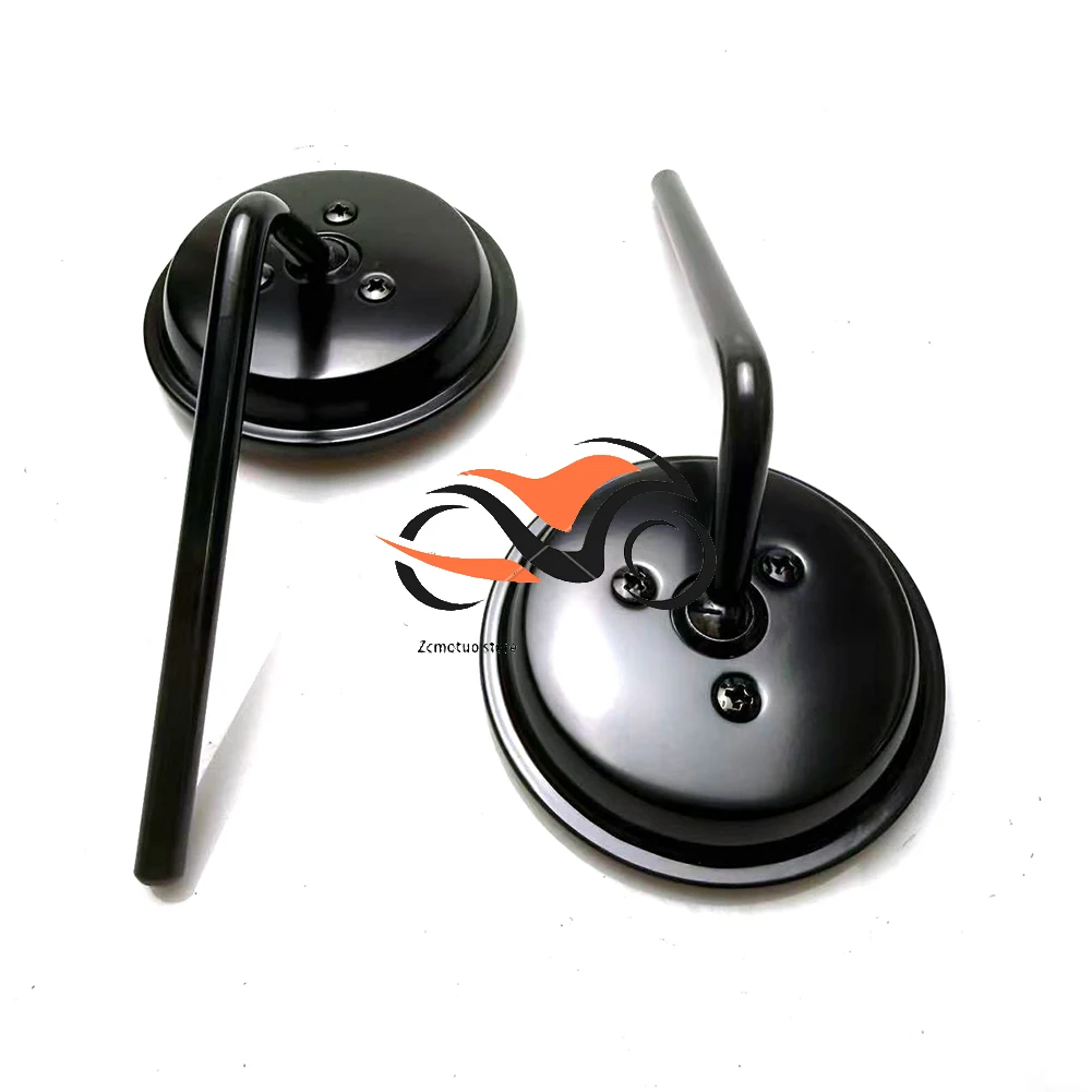 

Motorcycle Clamp-On Side Mirror Retro Rearview Side Mirrors For Bobber Cruiser Cafe Racer Universal cruisers, sport bike