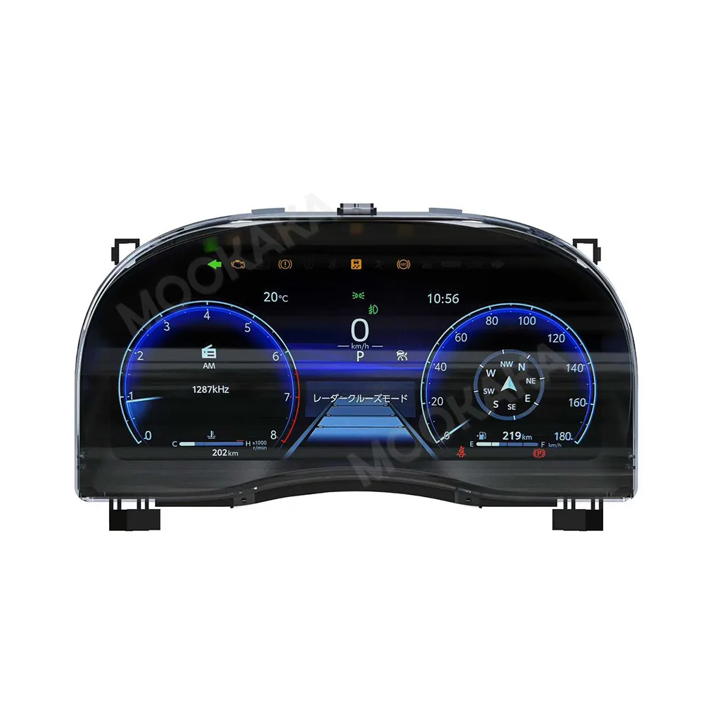 Car LCD Dashboard For Toyota Alpha 20 30 Series Upgraded 40 Series 2008-2023 Digital Instrument Panel Cockpit Multifunctional