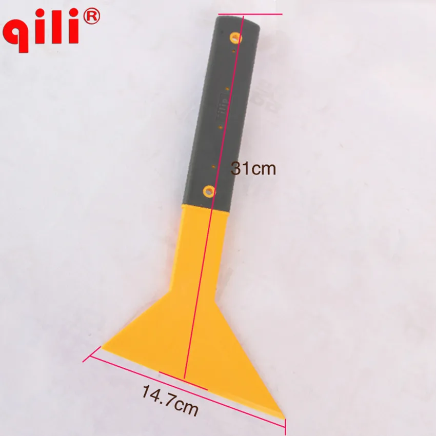 QG-10 Squeegee Tool Size 31*15cm Plastic Yellow Long Handle Car Vinyl Film Scraper Car Window Tint Scraper Scraper Tools