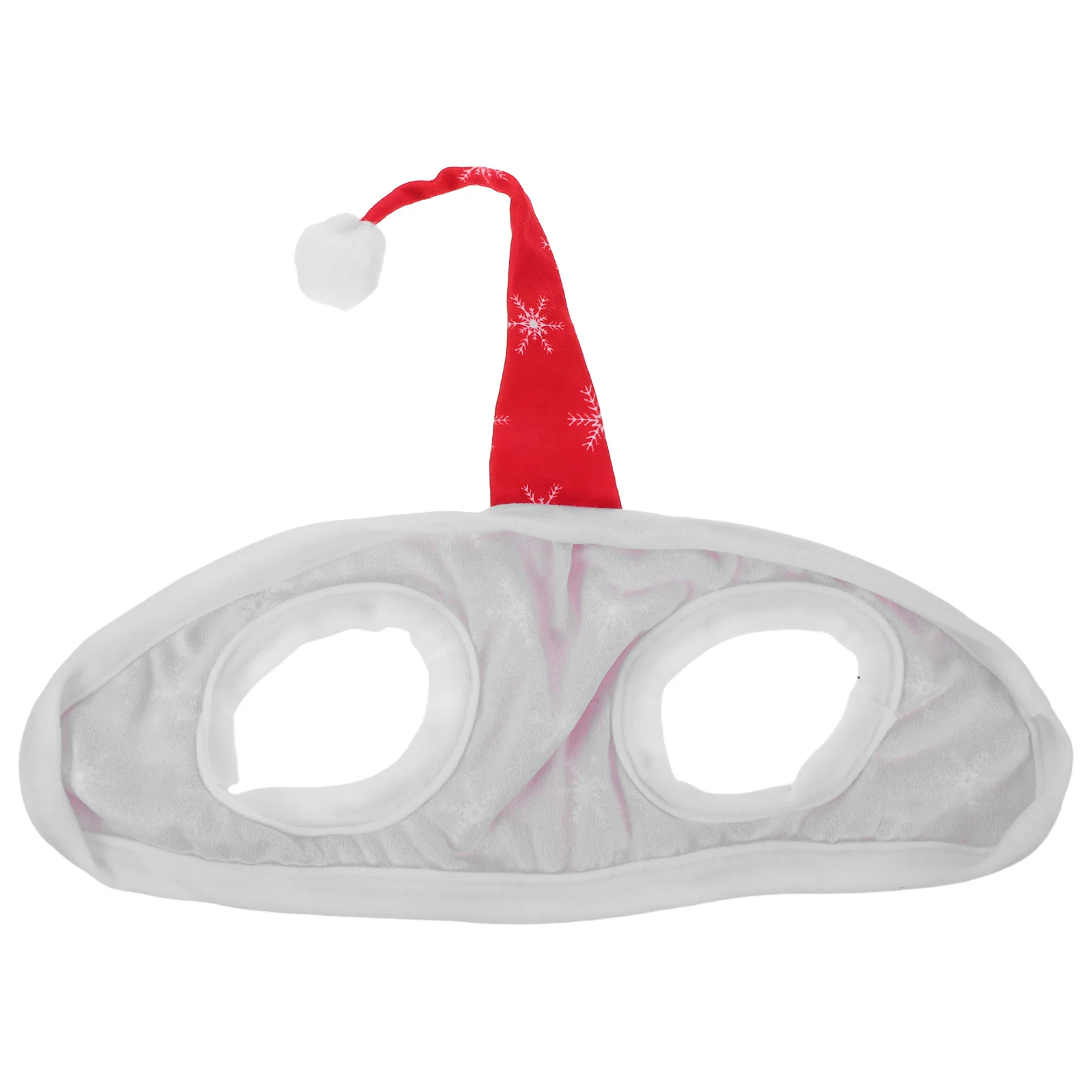 

Red Snowflake Horse Santa Hat Holiday Party Decoration Soft Adjustable Equestrian Christmas Cap Parade Barn Photoshoot Costume