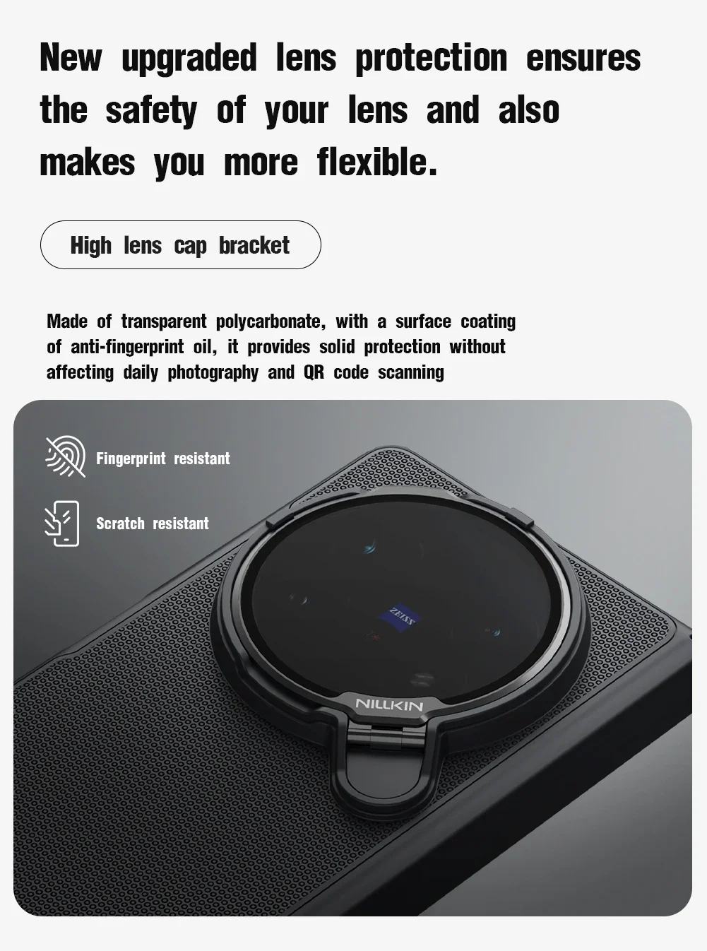 

Чехол NILLKIN для Vivo X Fold 5 5G, супер матовый щиток, складной ПК + рамка из ТПУ, объектив, прозрачная крышка-подставка для камеры, защита