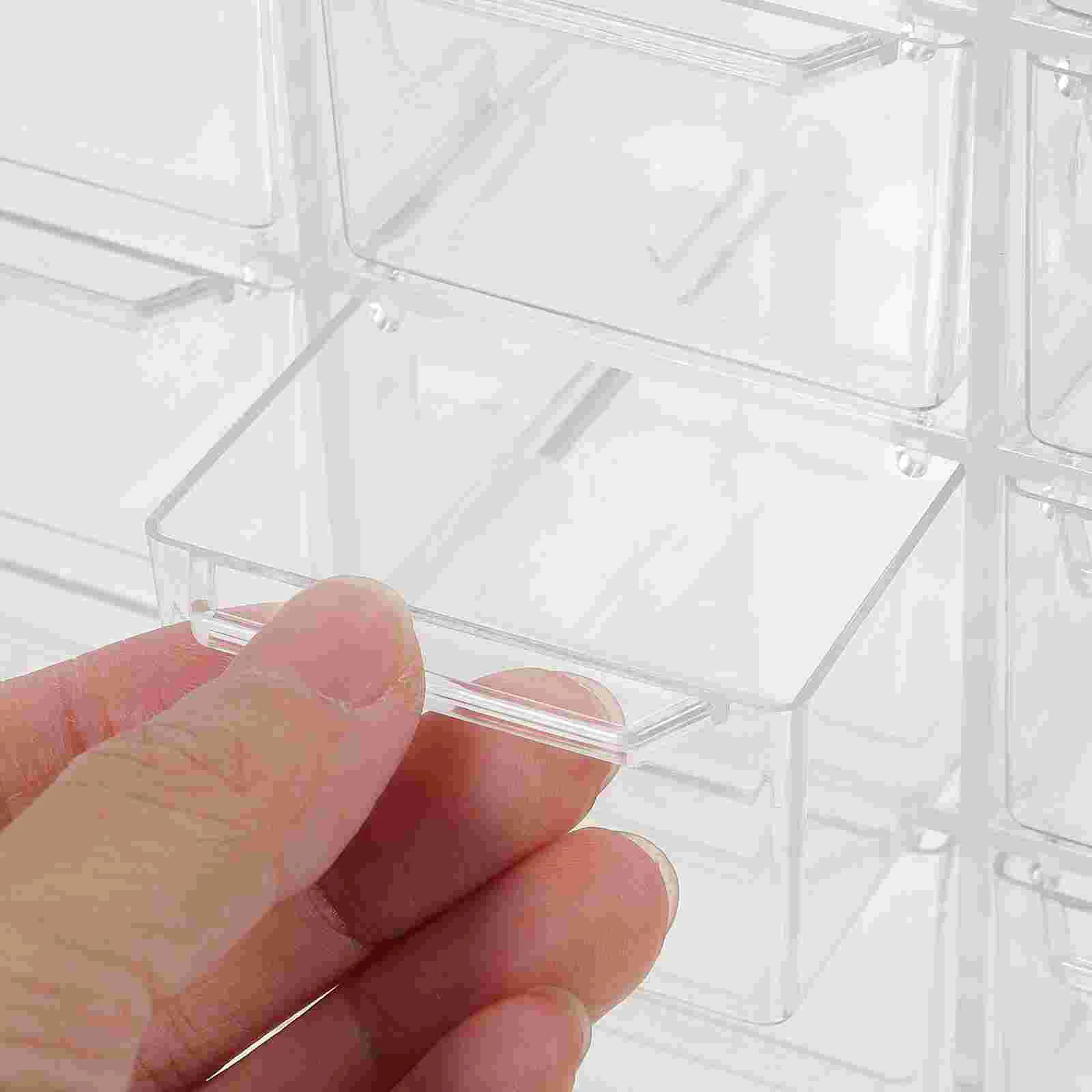 Transparent Drawer Box Storage Organizer Stationery Container Household Office