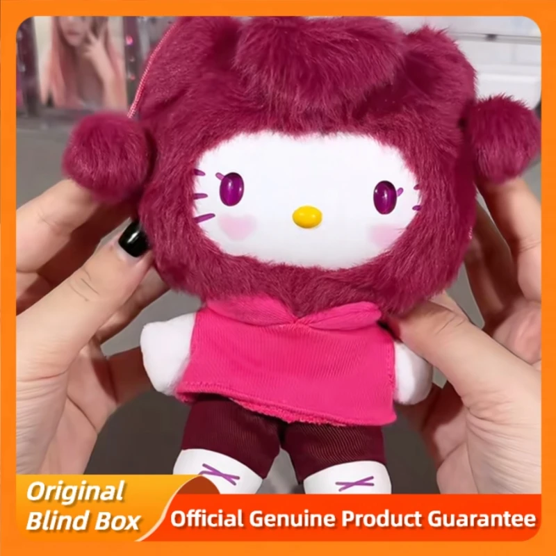 New Genuine Hellokitty Sanrio Pop Star Series Blind Box Trendy Toys Kawai Vinyl Plush Bag Pendant Collect Dolls Mystery Box Gift