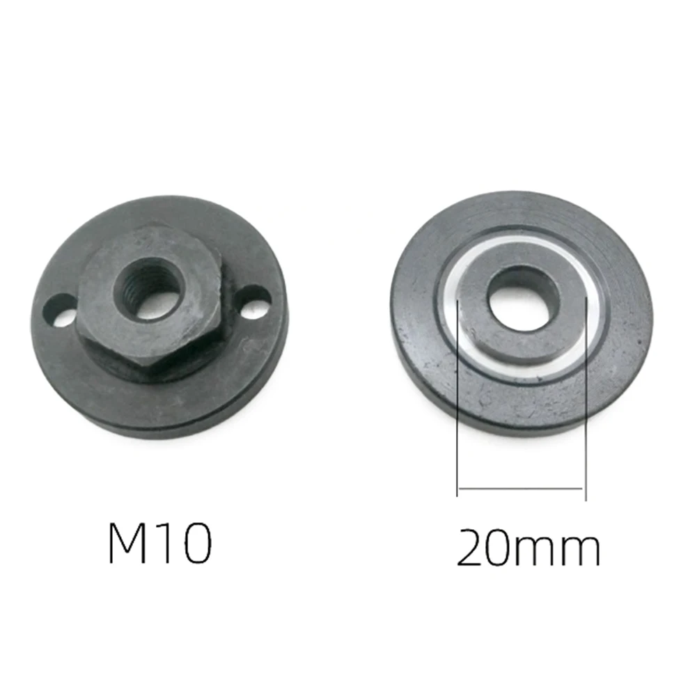 Amoladora angular de repuesto de Rosca M10, juego de tuercas de brida exterior interior, herramienta de 20, 22, 22,2mm, discos de corte de hoja de sierra Circular