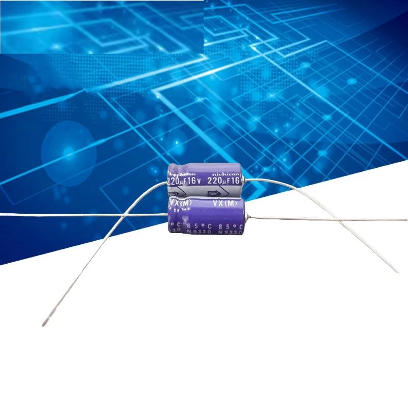 10PCS Fever amplifier axial horizontal electrolytic capacitor 16V 220UF 220UF 16V 8X16