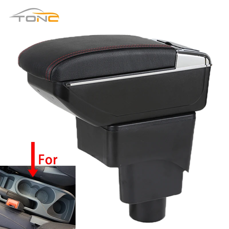 

For FORD EcoSport Armrest box 2013-2017 Car armrest box Internal modification With cup holder Car Accessories