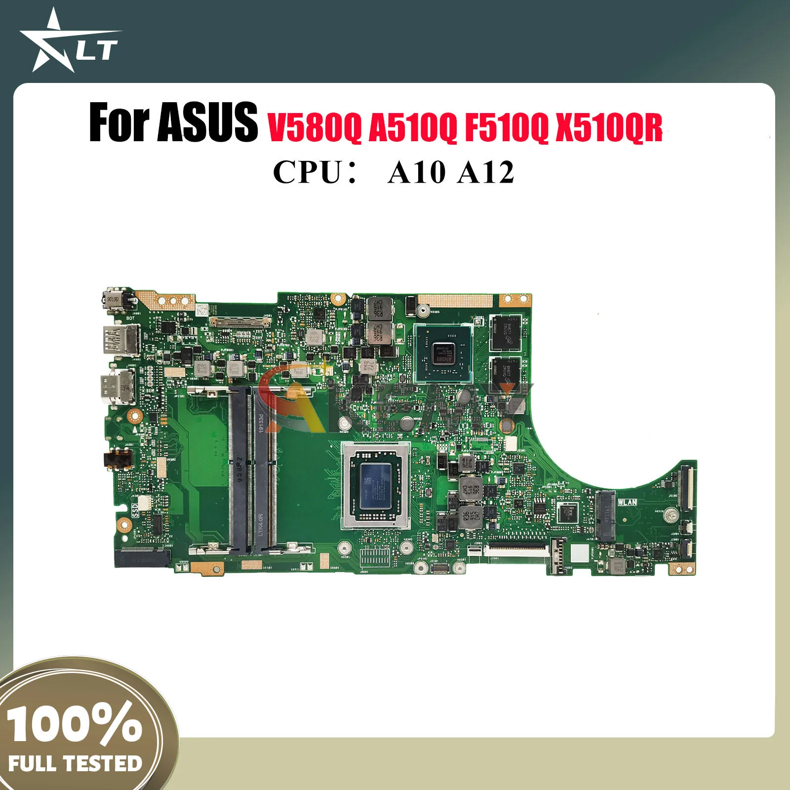 

X510QR Материнская плата для ноутбука ASUS VivoBook V580Q X510Q X510QR F510Q A510Q Материнская плата для ноутбука с процессором A10 A12 100% tests OK stk