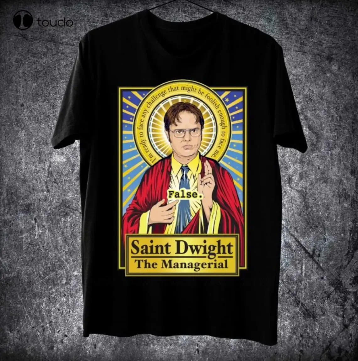 

Saint Dwight The Managerial T-Shirt Custom Aldult Teen Unisex Digital Printing Tee Shirts Funny Art Streetwear Cartoon Tee