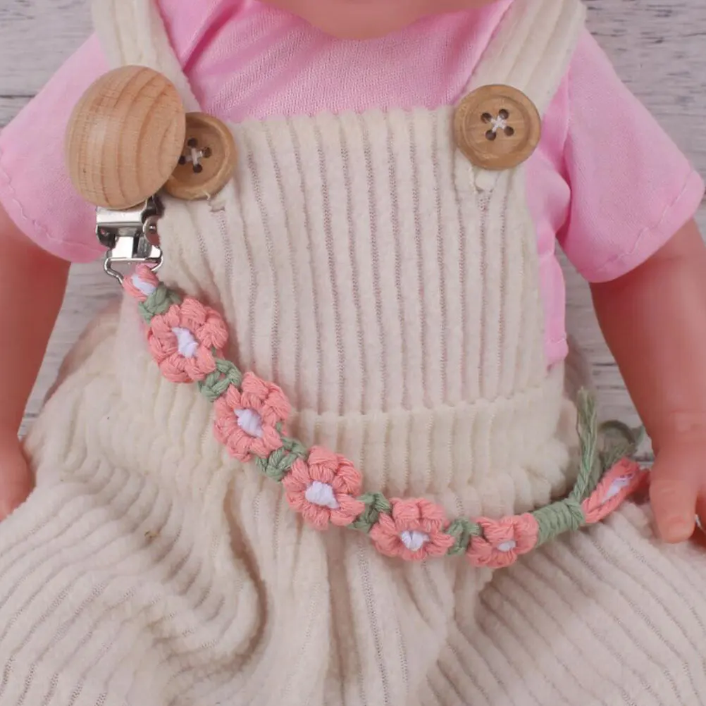 

Pacifier Clip Holder Toy Straps for Stroller Pacifiers Baby Fixing Rope Soft Safety