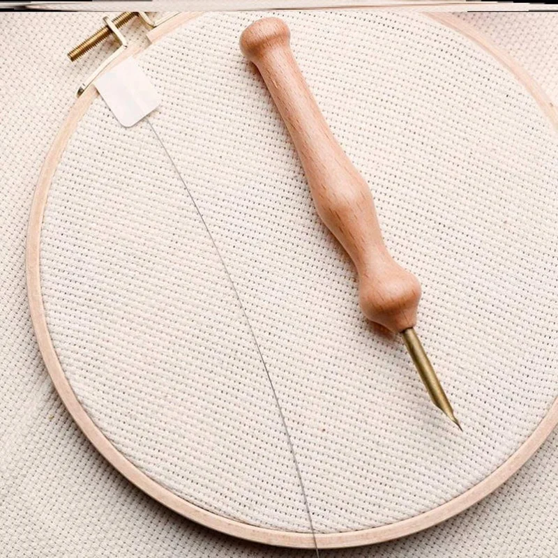 New Punch Needle Cloth Fabric, Needlework Embroidery Fabric For Punch Needle And Rug-Punch, 26.4 X 19.6 Inch