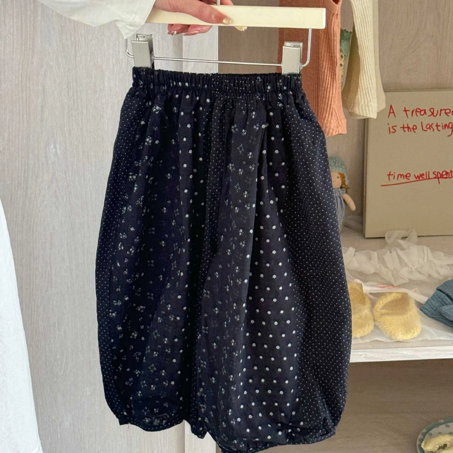 Girls 2026 Summer New Korean Trendy Stylish Fashion Versatile Girls Korean Floral Lantern Pants Fashionable Stylish Designable