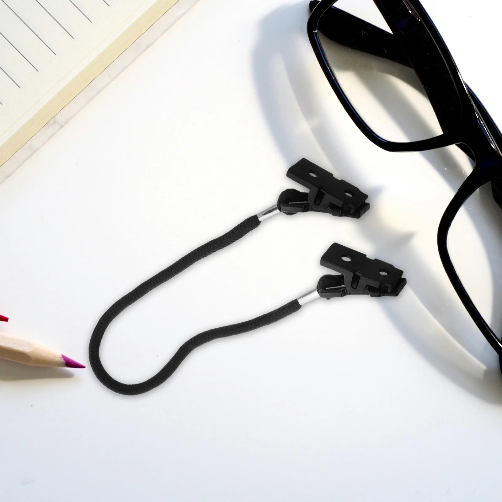 2pcs Glasses Strap Windproof Anti-Loss Retainer For Outdoor Sports Hat Clip Fishing Cap Polyester Durable Lightweight Safety