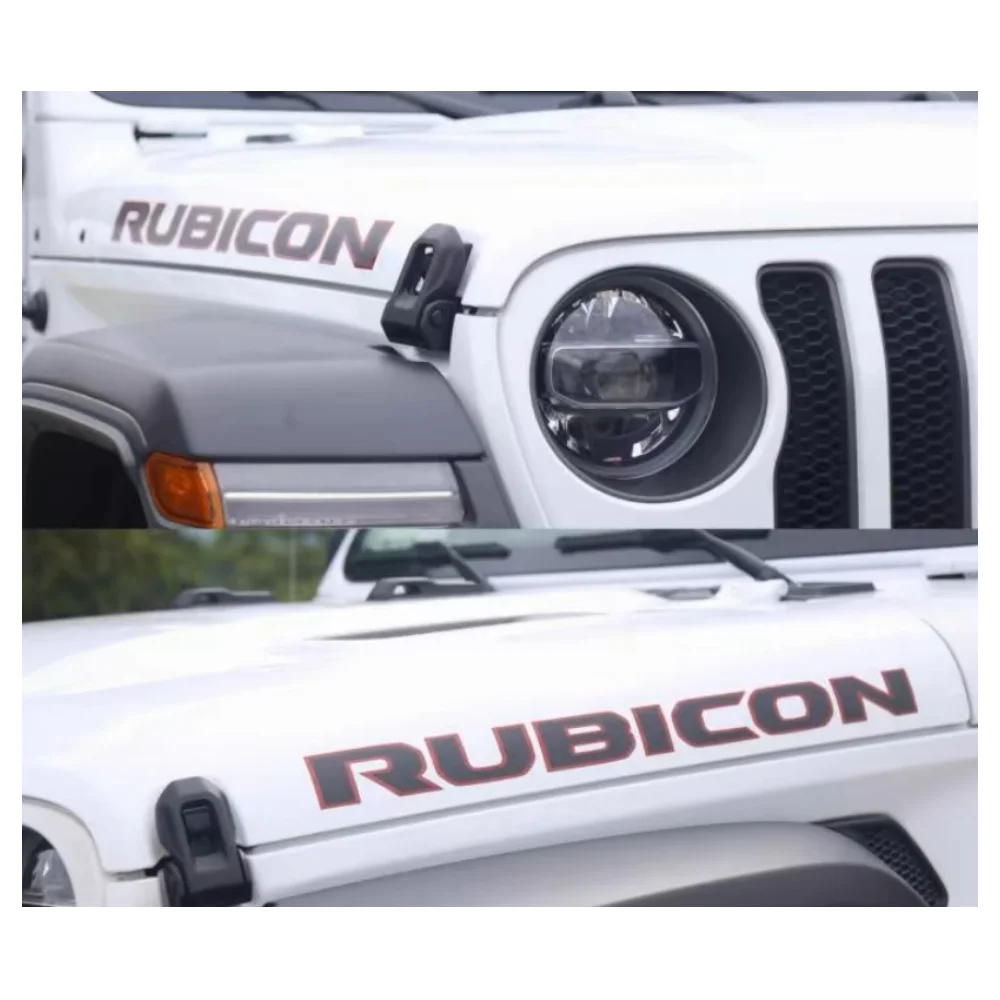 

SXMA 2 шт. наклейки на капот автомобиля для Jeep Wrangler Rubicon Unlimited 4x4 аксессуары для автотюнинга виниловые пленочные наклейки