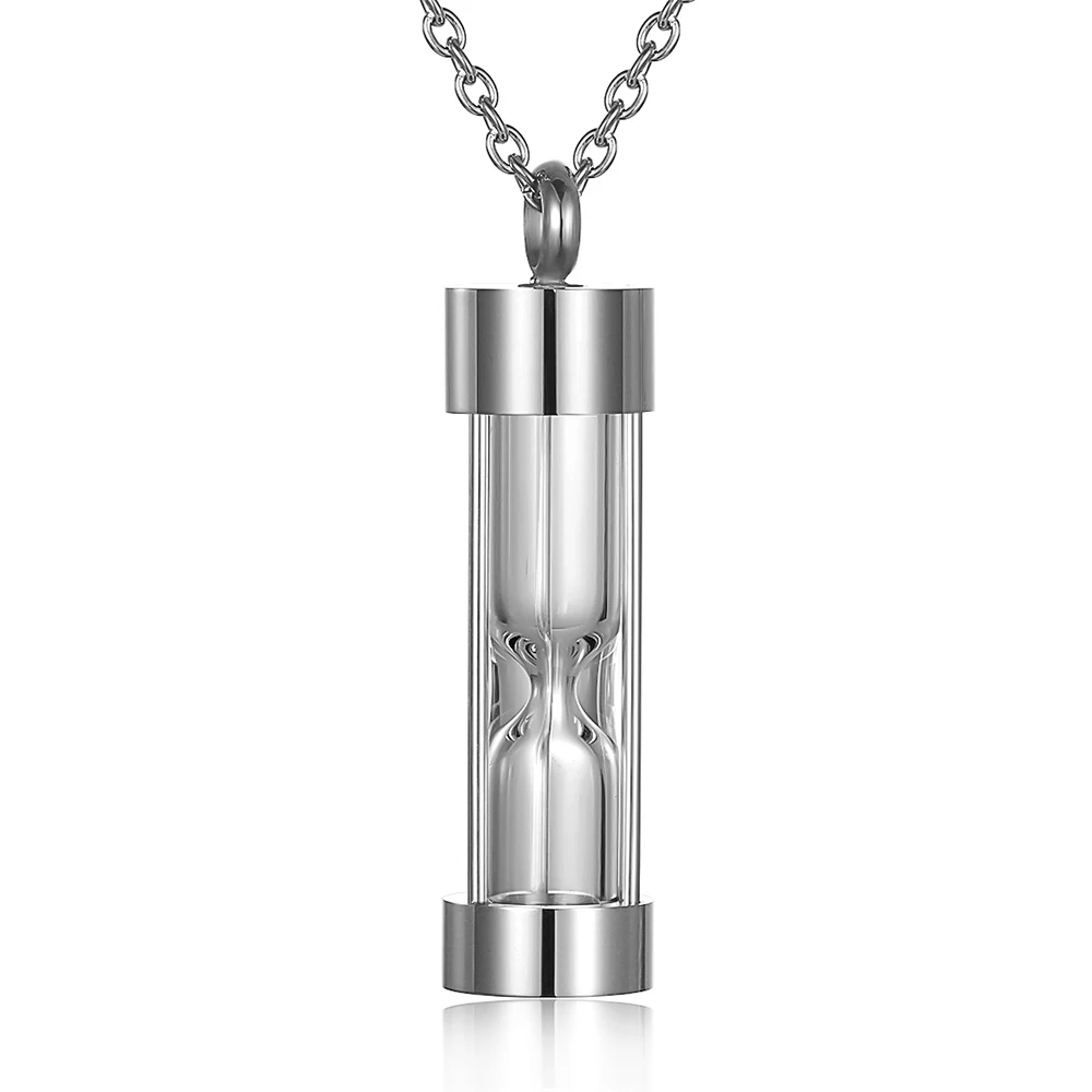 

Hourglass Urn Necklace for Ashes Cremation Jewelry for Ashes Stainless Steel Memorial Keepsake Ashes Necklace