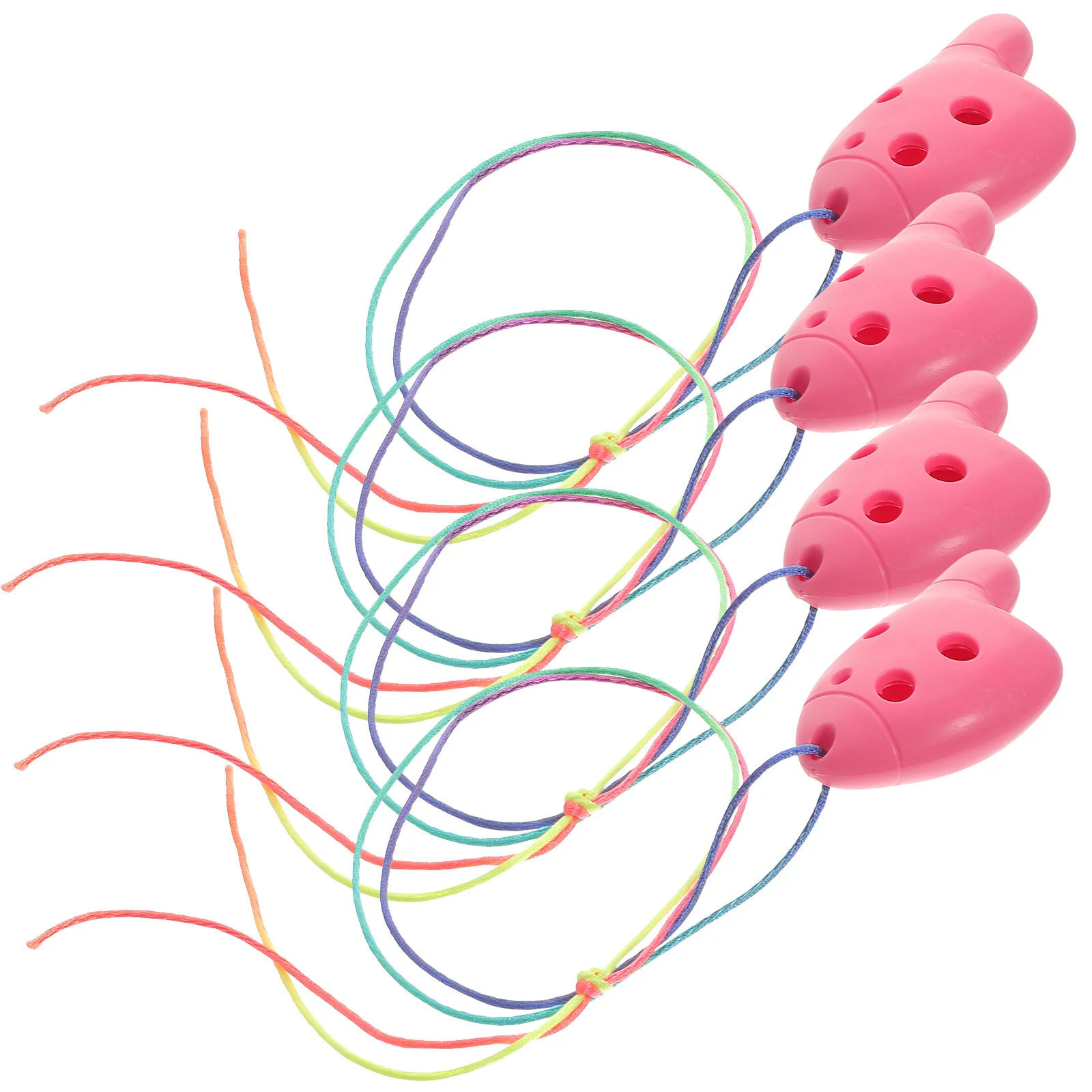 

4Pcs Thumb Ocarina Beginner 6 Hole Plastic Music Instrument Practice Portable Gift Ocarina Instrument