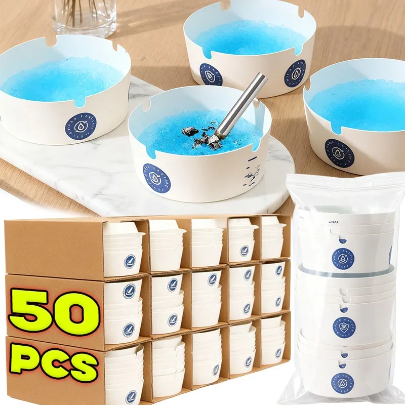 Cendrier jetable en mousse absorbante pour la cendre, cendrier en papier mousse jetable, cendrier anti-odeur pour cigarettes, pour la maison et les bars, vente en gros
