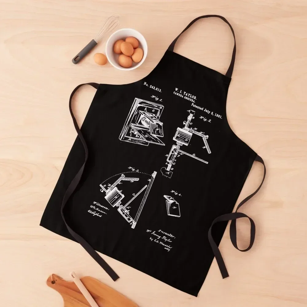 

Camera Obscura Patent Apron Waiter Uniforms Women's Home Clothes Apron