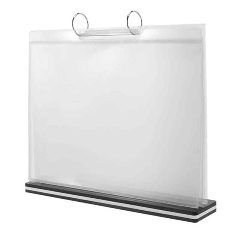 

A5 T-Shaped Multi-Page Flip Acrylic Sign Holder, Menu/Photo/Advertising/Beverage Display Stand