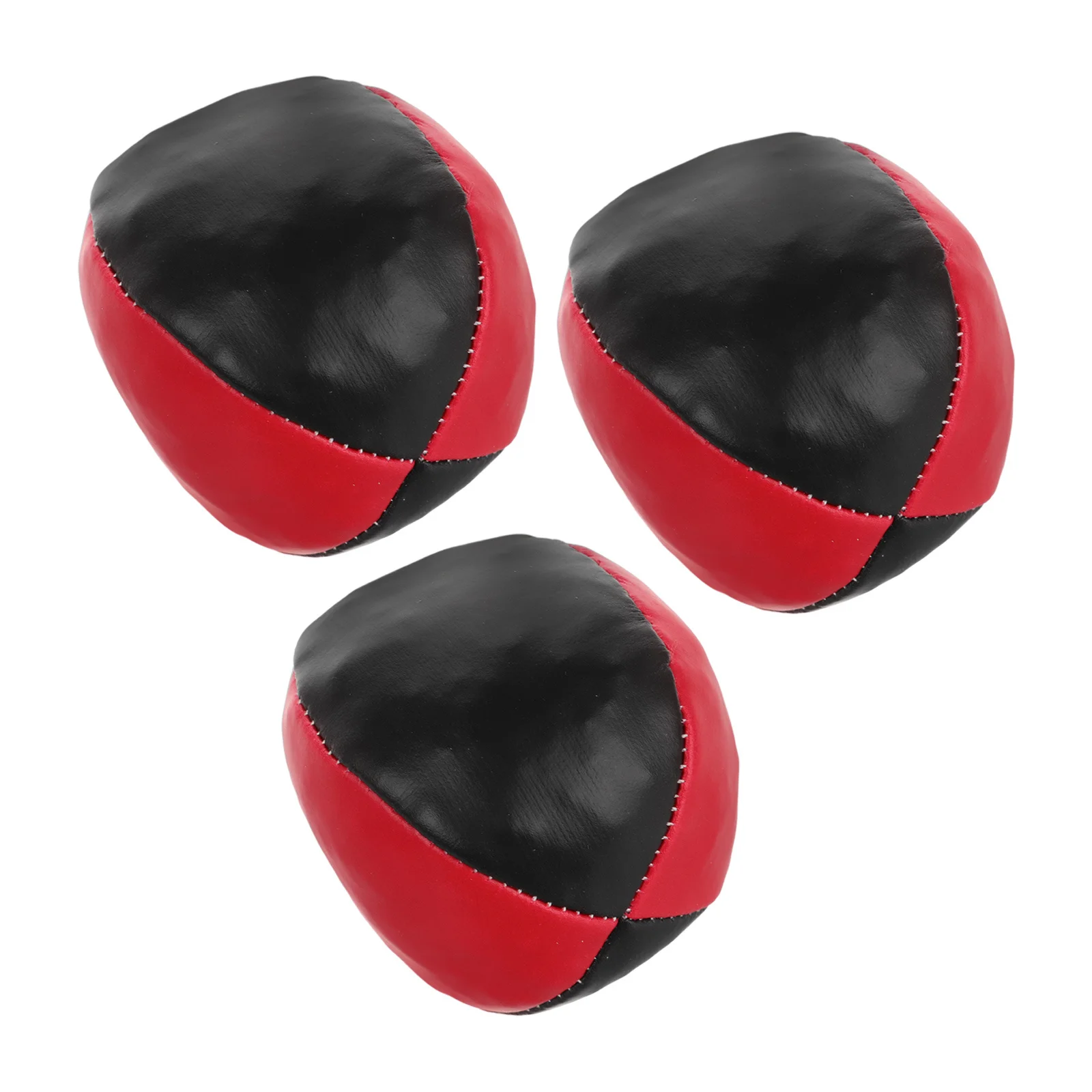 

3Pcs Mini Juggling Balls Kids Red Black 63cm Diameter Soft Handheld Stage Balls Beginners Juggling Ball
