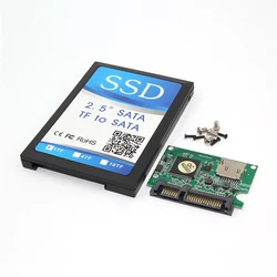 TF Micro SD to Sata Adapter Converter,Fast Transmission SDHC/SDXC Memory Card to 7+15P Sata Converter Card With plastic casing
