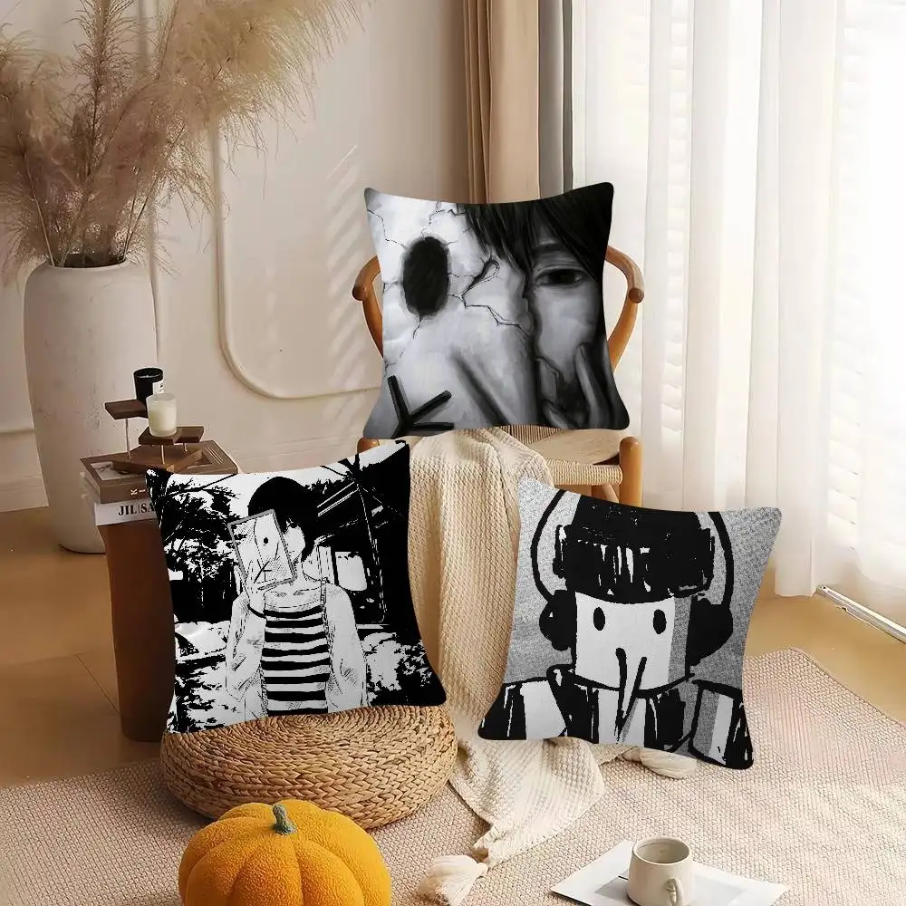 Comics Goodnight Punpun Game For Cartoon Print Peripheral Pillow Case Cushion Cover Home Decor Birthday Gift Pillowcover