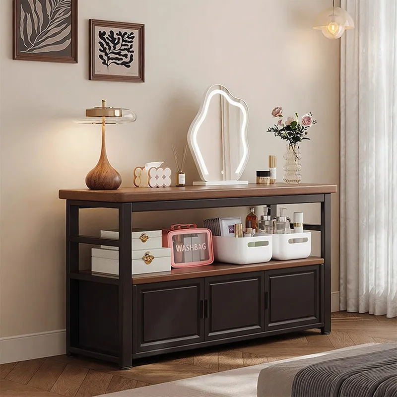 Bedside storage cabinet Bedside shelf Floor-to-ceiling crevice Slender table