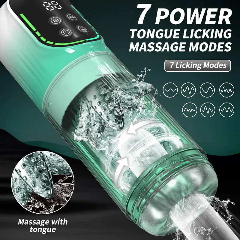 7 Rotating Sucking Water SPA Automatic Male Masturbator Cup Real Pussy Blowjob Machine Adult Masturbation Sex Toys For Men Male view 3