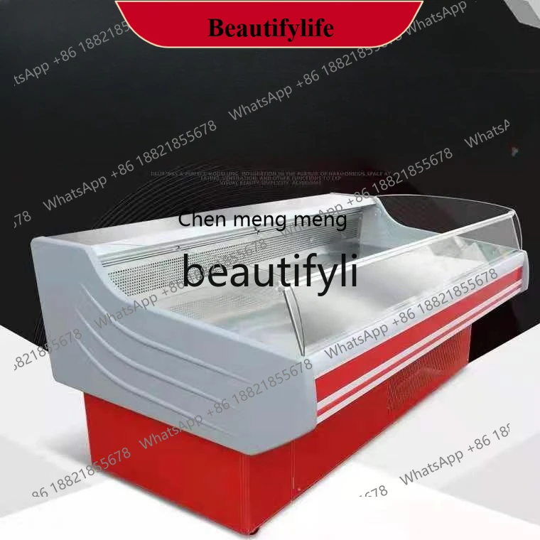 

AB02 Шкаф для свежего мяса Горизонтальный холодильный шкаф Коммерческий супермаркет Delicatessen Шпажки Шкаф для хранения фруктов