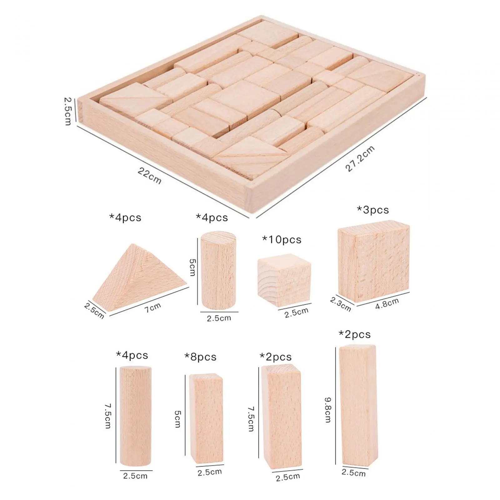 37x Hout Geometrische Solids 3d Vorm Blokken Geometrie Wiskunde Kinderen Leren Mini Geometrische Vormen Montessori Speelgoed