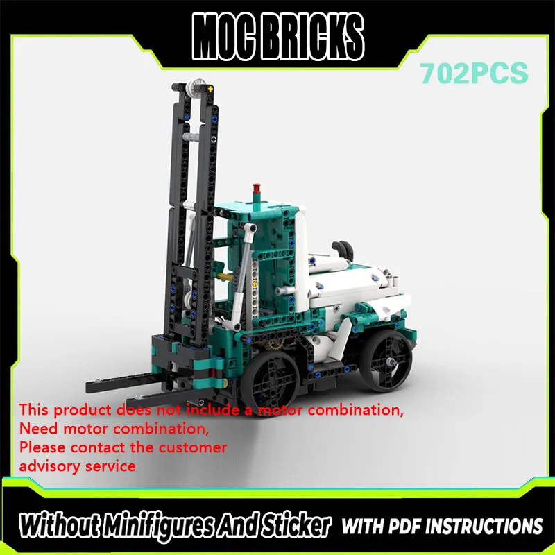 

Конструктор MOC «Городской автомобиль»: Модульный погрузчик на радиоуправлении, развивающая технология, подарки, праздничный набор для сборки, детские игрушки