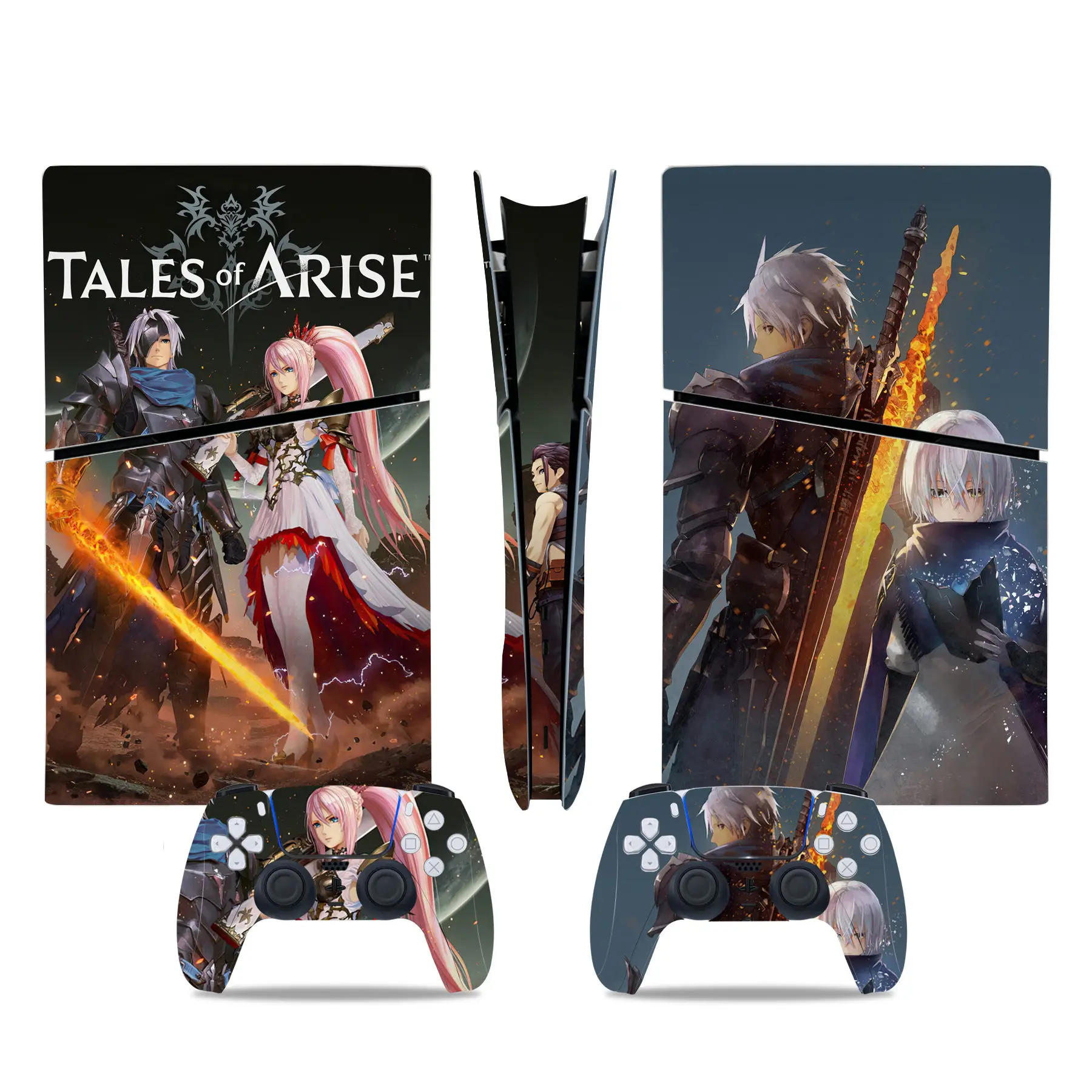 Tales of Arise PS5 Slim Digital Skin Sticker Decal Cover for Console and 2 Controllers New PS5 Slim Skin Vinyl