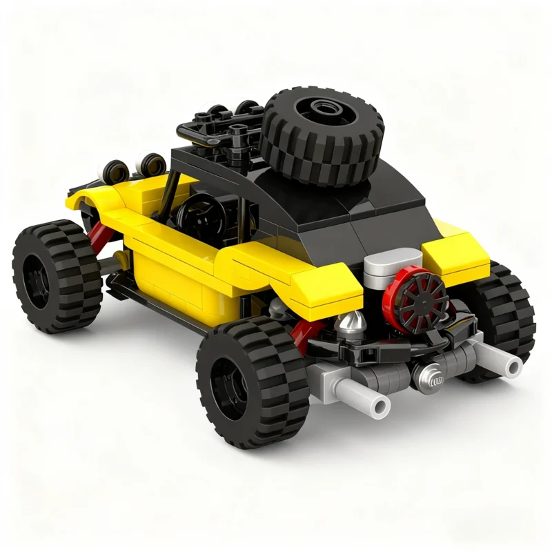 276pcs MOC Wombat Typhoon Inspired Buggy City Champions Model Building Blocks Small Decor, Home Decor For Adults Christmas Gift