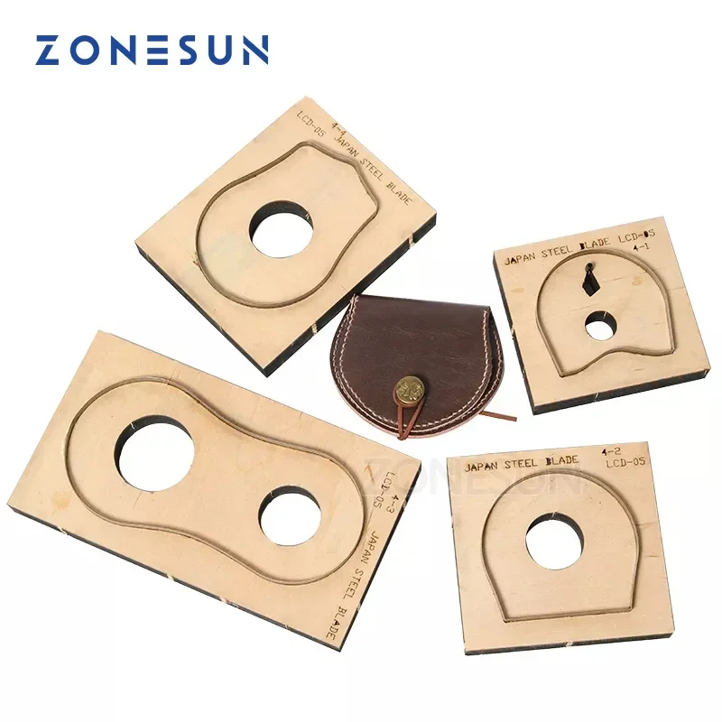 ZONESUN T033 Customized leather cutting die handicraft tool coin purse coin pouch cutter mold DIY paper laser knife die