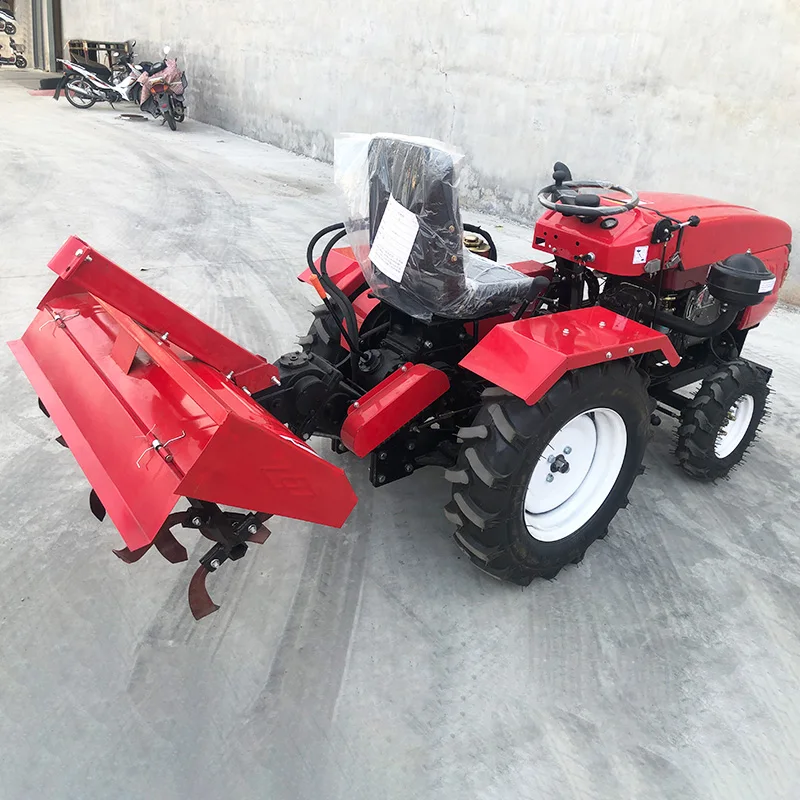 

Customized High-Power Wheel Rotary Tiller Agricultural Deep Loosening Machine 4WD Diesel Tractor Mounted Tiller Farm
