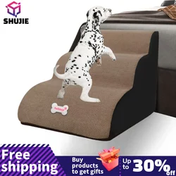 Pet Supplies Hot Selling Small Dog Ladder Bed Outside Ramp Step For Stairs 3 Steps Dog Stairs Pet Steps Small Cat House Ramp Pet