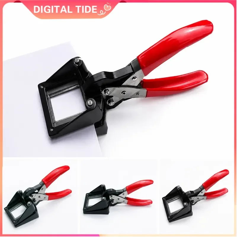 ID Photo Cutter Multi-Specification Punch Keyring Picture Die Cutter Handheld Photography Passport Plier Cutting Tool