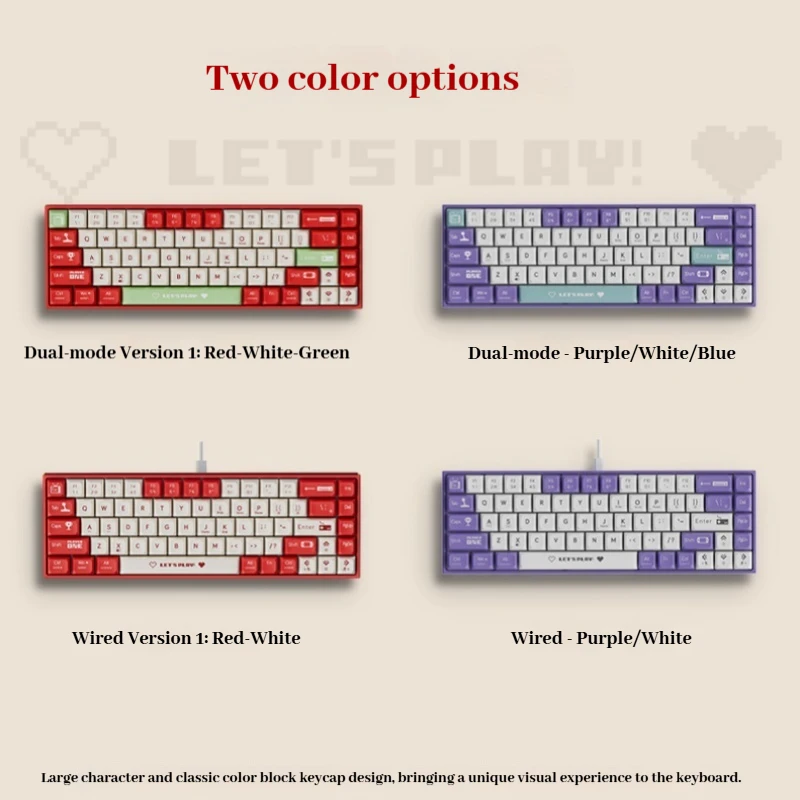 Ajazz Ak680 لوحة المفاتيح الميكانيكية الألعاب الرياضية الإلكترونية السلكية ضوء مختلط قابل للتبديل السريع لوحة المفاتيح الصغيرة محور الشاي المحور الأحمر مكتب الكمبيوتر #3