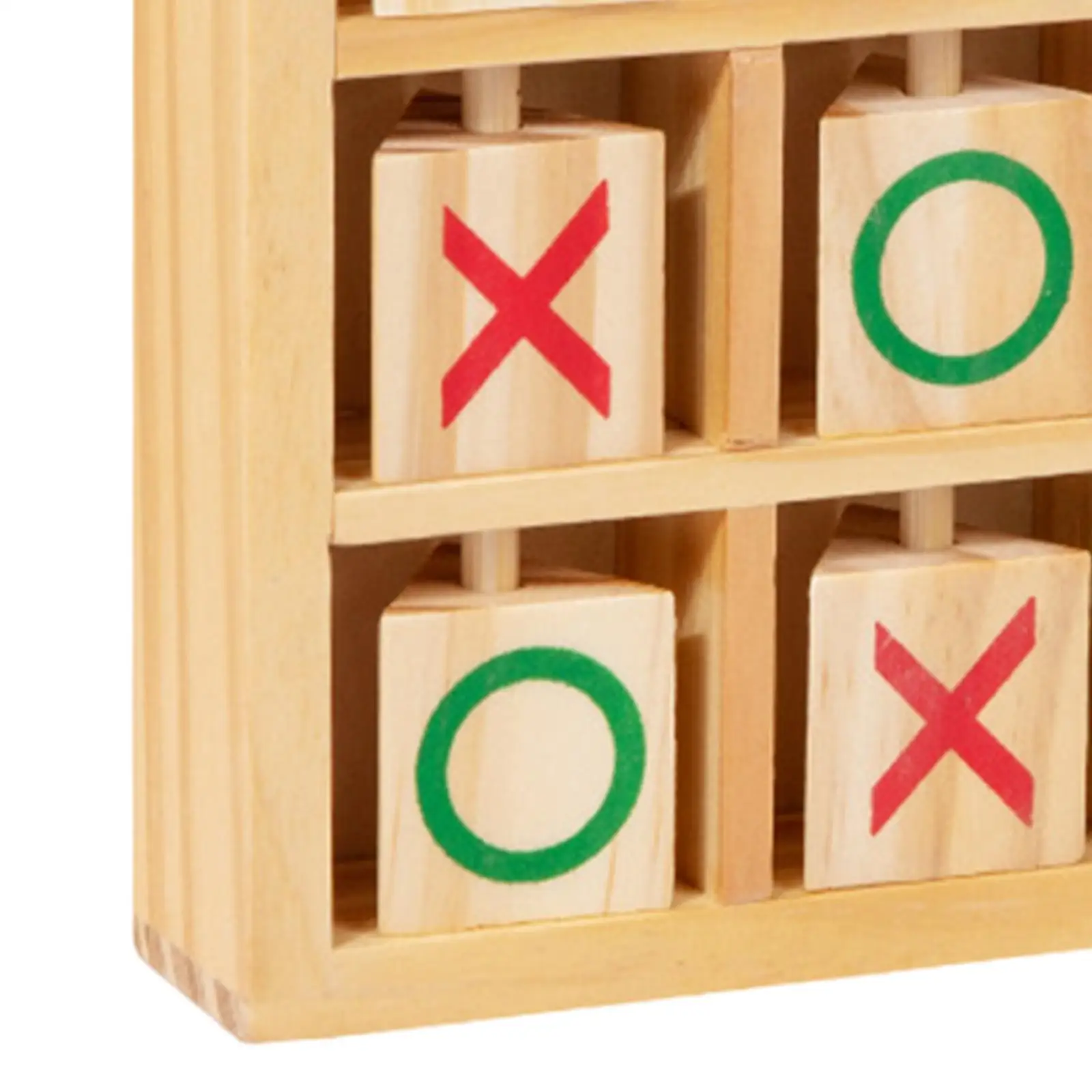 Tic TAC Toe juego de entretenimiento, piezas de ajedrez giratorias, ocio, rústico, inteligente, regalos únicos para adultos y familia