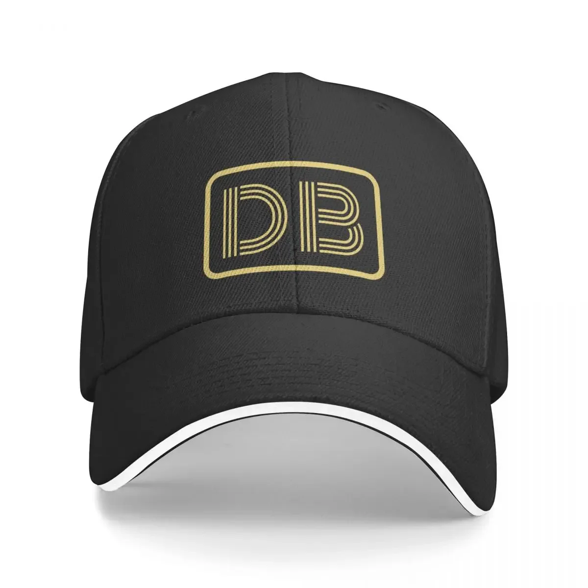 

DB Initials Gold Geometric Letters Baseball Cap Military Tactical Cap Rugby Snap Back Hat Trucker Hat Baseball For Men Women's